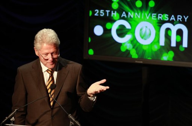 In this March 16, 2010 photo, former President Bill Clinton gives the keynote address at the "25 Years of Dot Com Policy Impact Forum" in Washington. Internet minders voted Monday, June 20, 2011 to allow virtually unlimited new domain names based on themes as varied as company brands, entertainment and political causes, in the system's biggest shake-up since it started 26 years ago. 